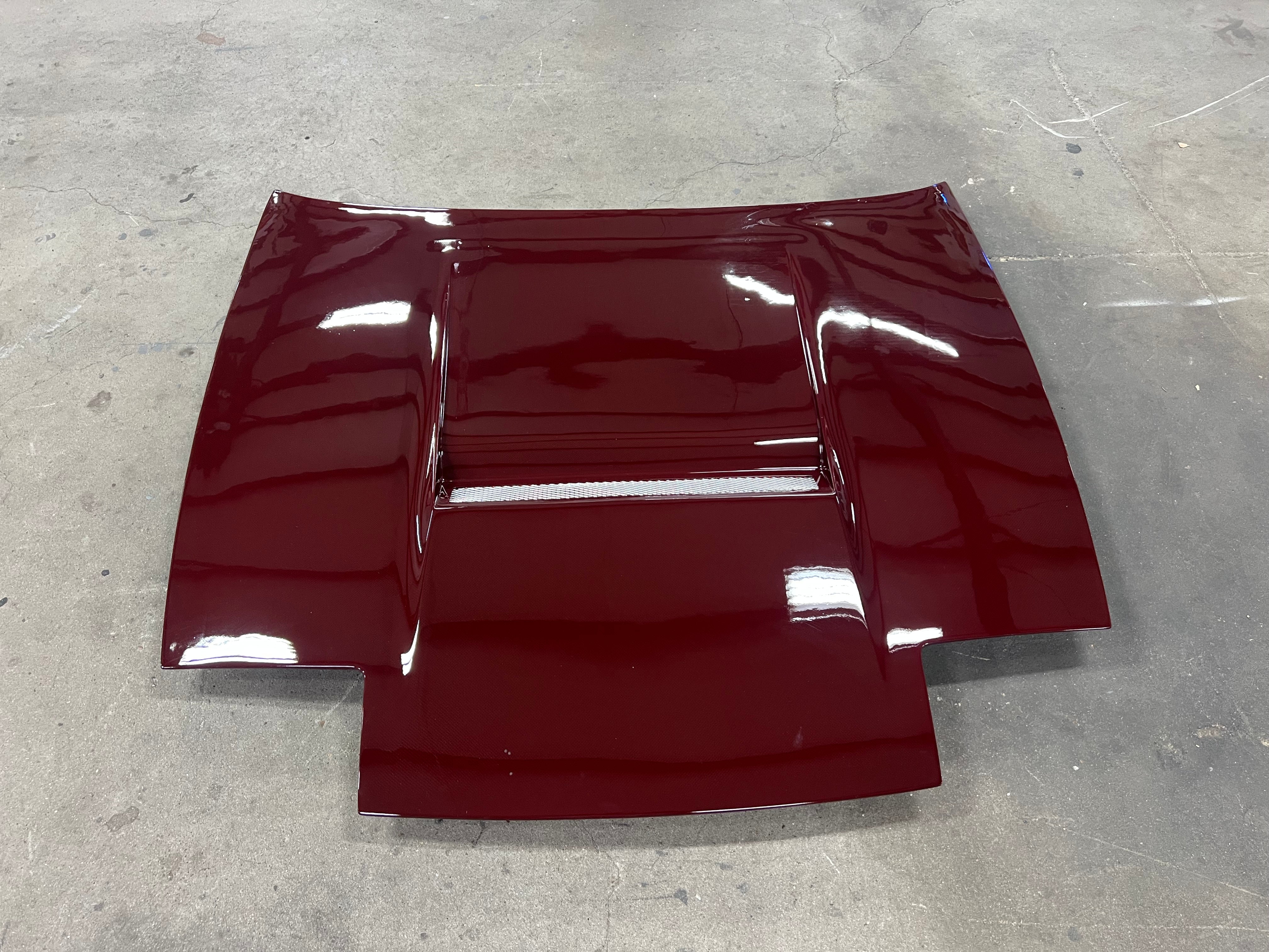 IN STOCK) M-Sports Red Colored Carbon Hood S13 180sx/240sx