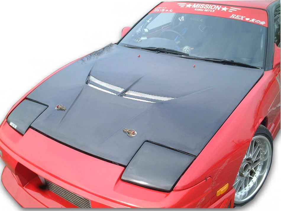 Mission - Carbon Headlight Covers - S13 Hatch (180SX/240SX)