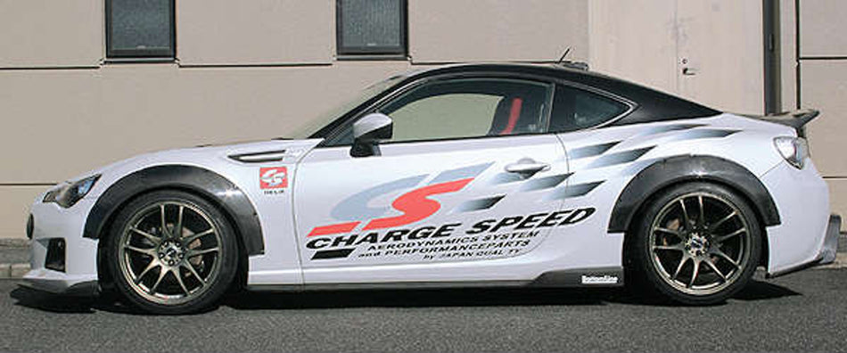 Charge Speed - Carbon Over Wide Fenders For OEM Fenders - ZN6 FRS/BRZ (Late)