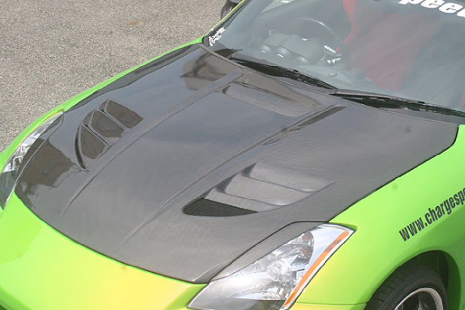 Charge Speed - Vented Carbon Hood - 350Z Z33