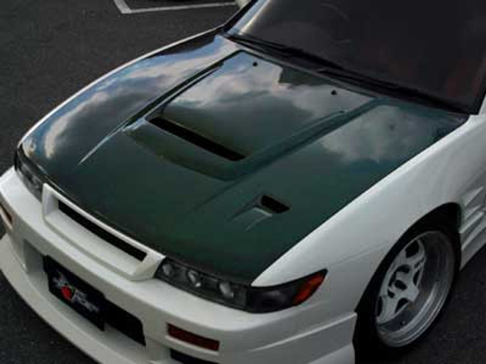 Charge Speed - Vented Carbon Hood - S13 Silvia