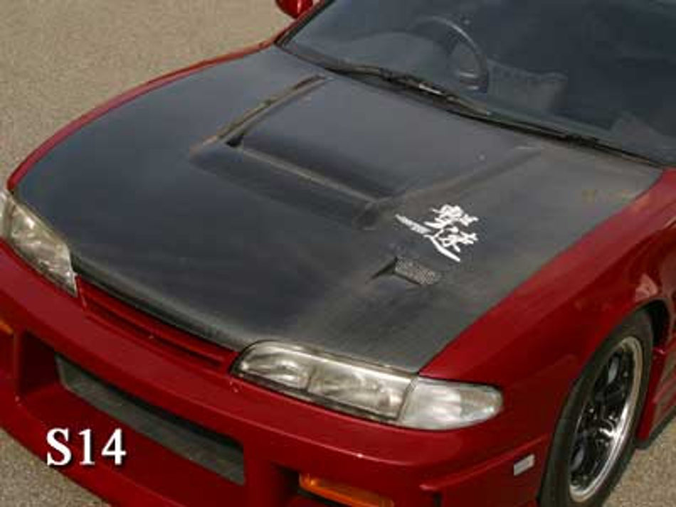 Charge Speed - Vented Carbon Hood - S14 Zenki