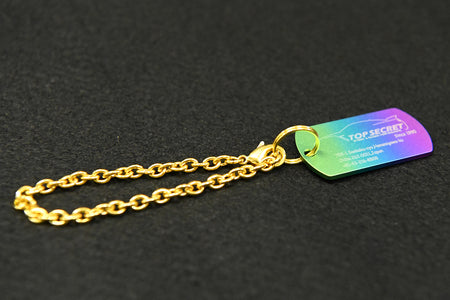 Top Secret Titanium Key Chain - Dog Tag Type