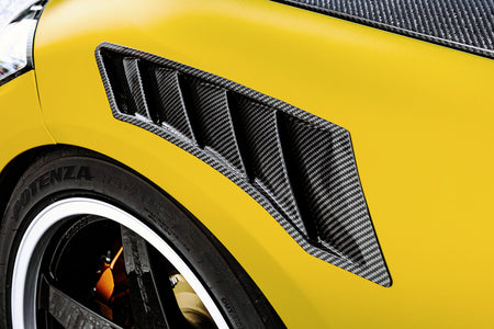 Top Secret Dry Carbon Front Fender Duct Set - RZ34