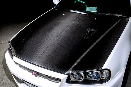Top Secret Dry Carbon Bonnet - BNR34
