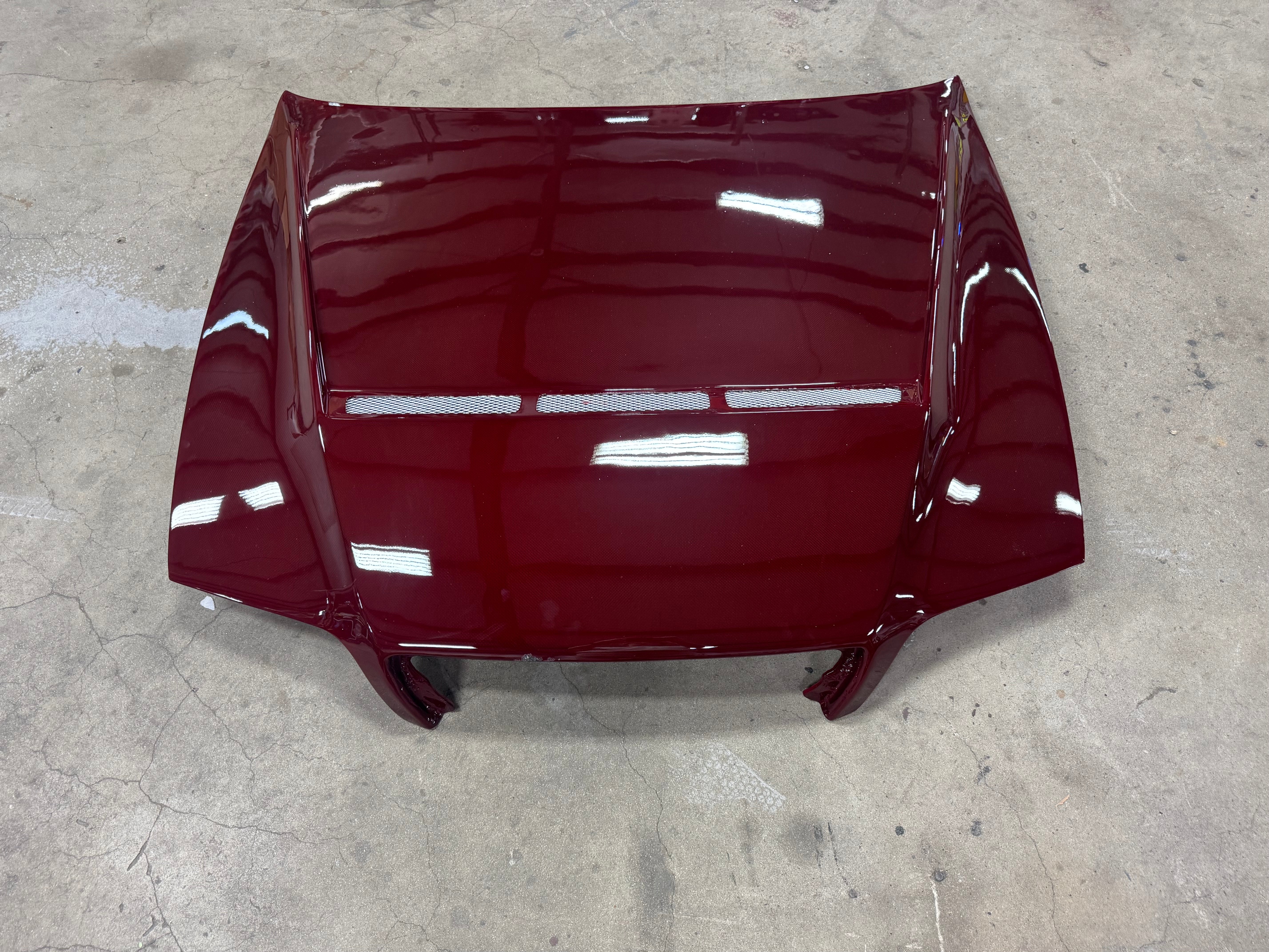 M75様 IN STOCK) M-Sports Red Colored Carbon Hood JZX100 Chaser *DAMAGED