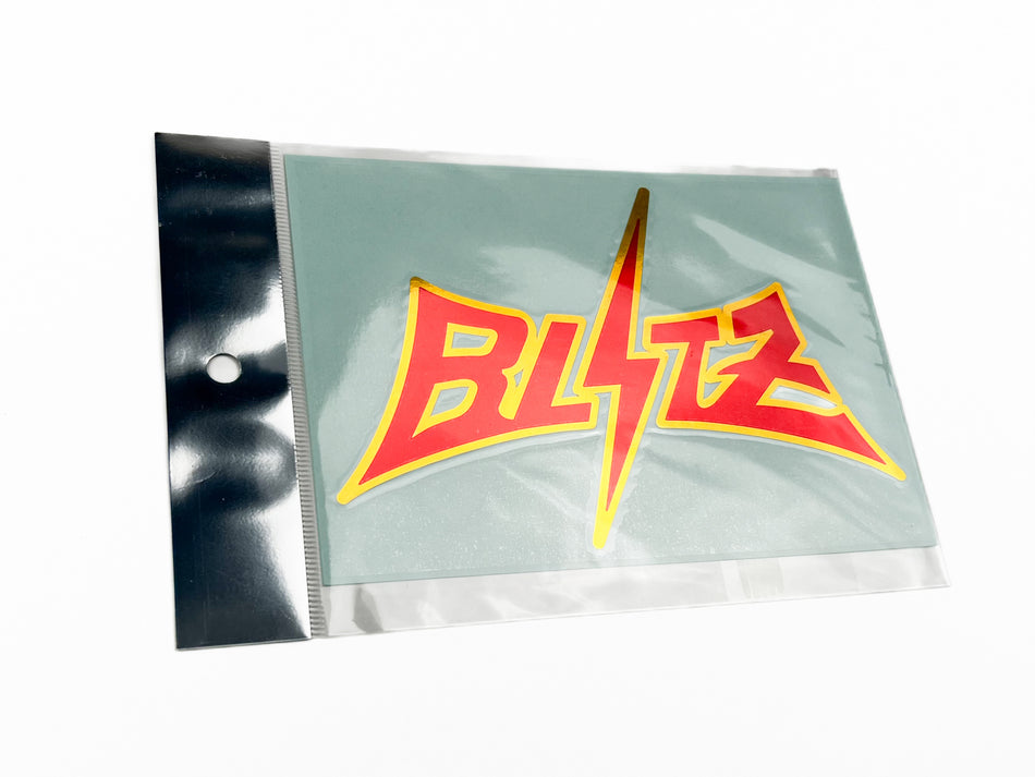 Red and Gold Blitz Sticker