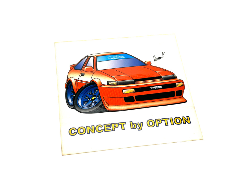 Concept Option Sticker Toyota Corolla Ae86