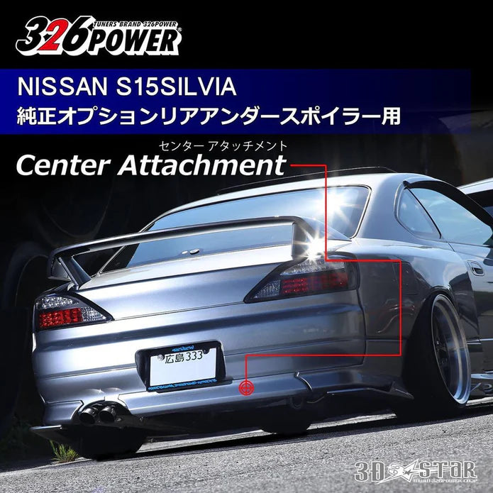 326POWER Rear Attachment for OEM Bumper for S15 Silvia