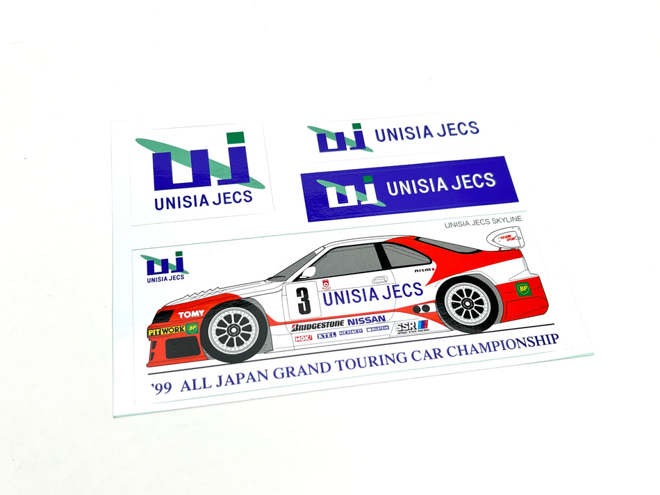 Unisia Jecs 99’ Skyline sticker sheet