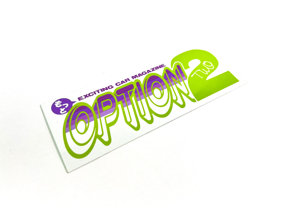 Option 2 Green & Purple Sticker