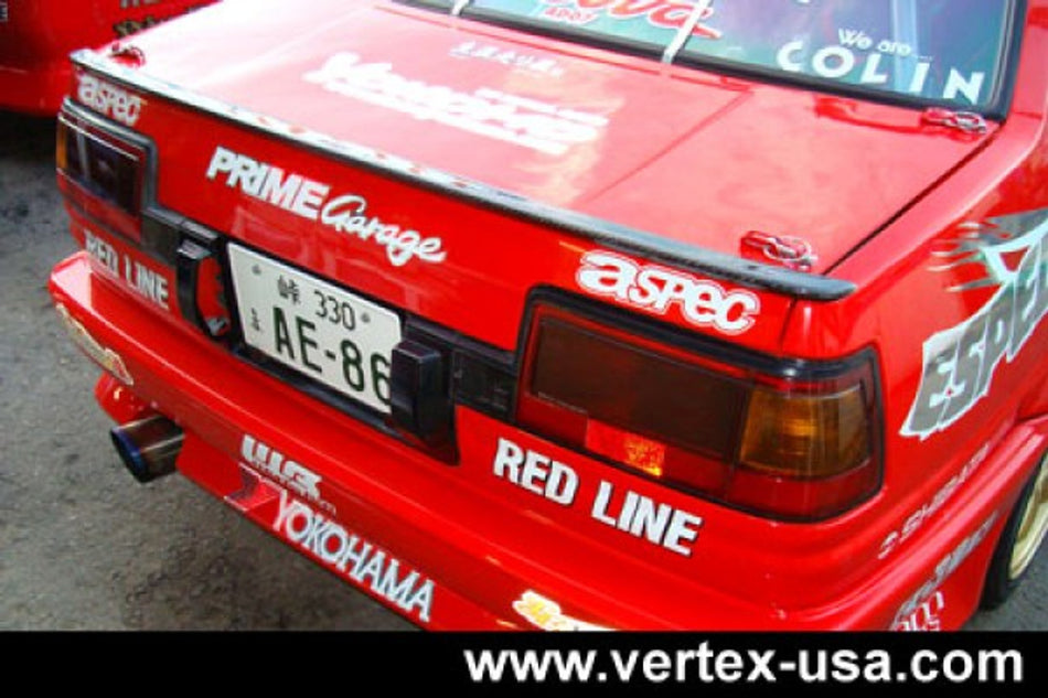 Vertex Rear Trunk Spoiler (CFRP) for AE86 Levin Coupe