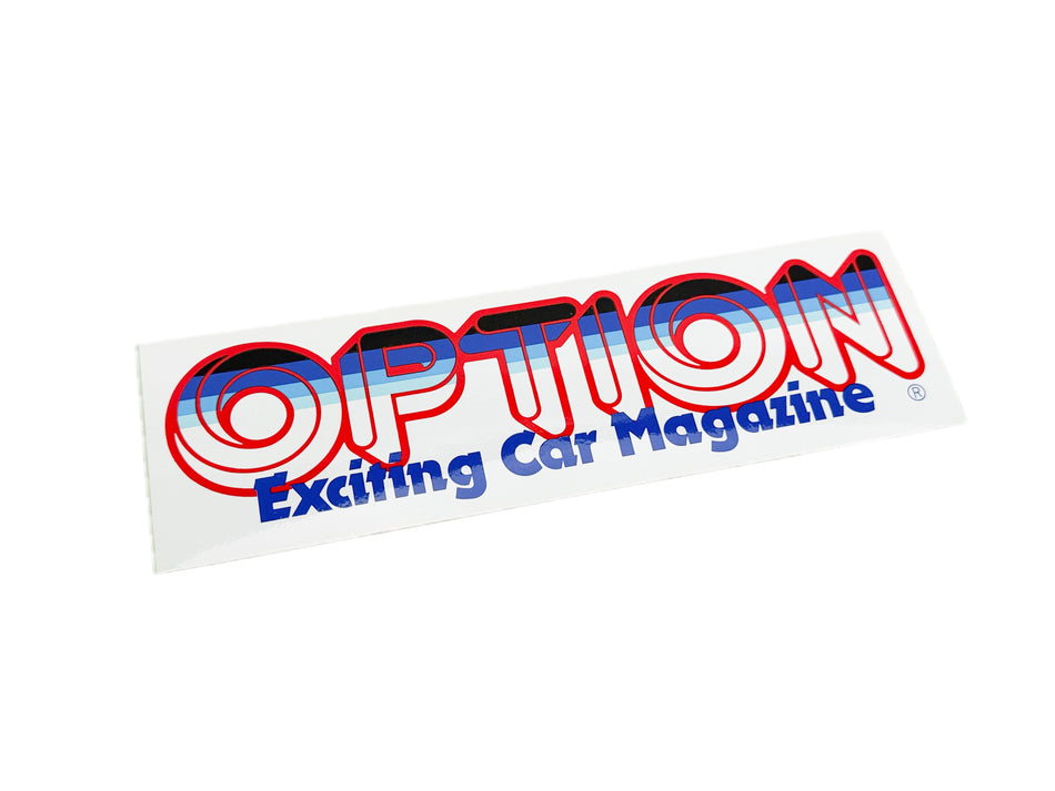 Option Red and Blue Sticker