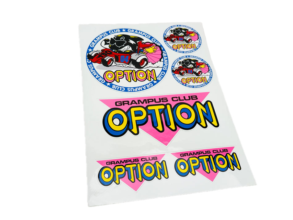 Option Grampus Club Sticker Sheet