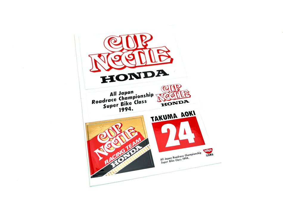 Cup Noodle Honda Racing Team Sticker Sheet