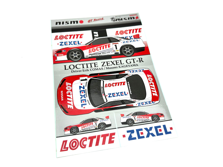 Nissan Loctite GT-R sticker sheet