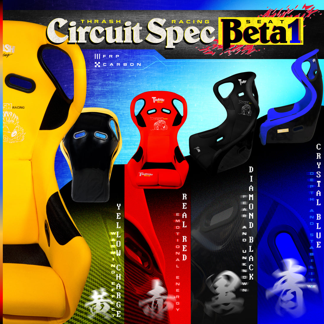 Thrash Racing - Circuit Spec Beta 1 Racing Seat – jetdavis.parts