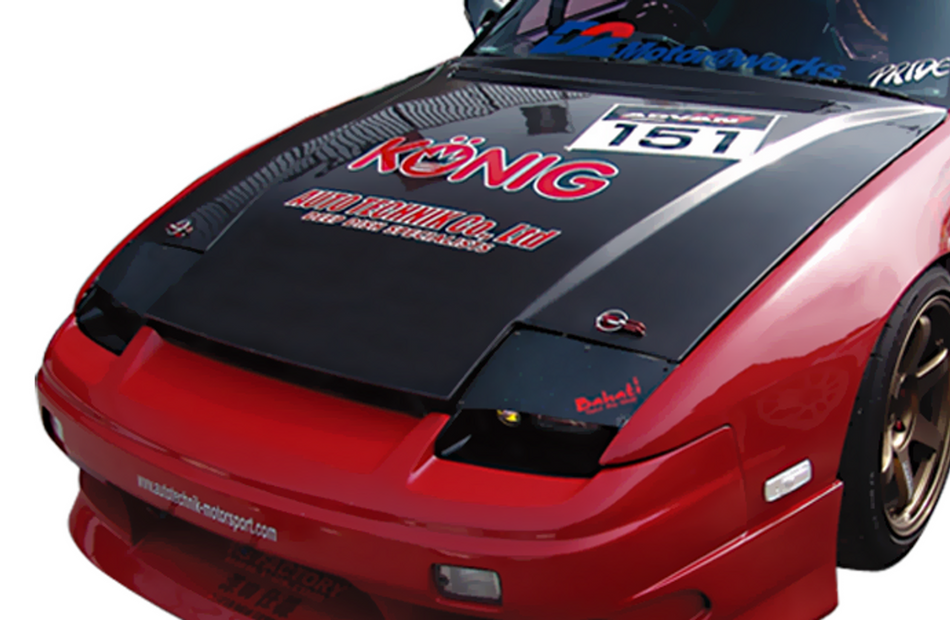 Origin Labo - Type 2 Vented Hood FRP - Nissan S13 HATCH 240SX/180SX