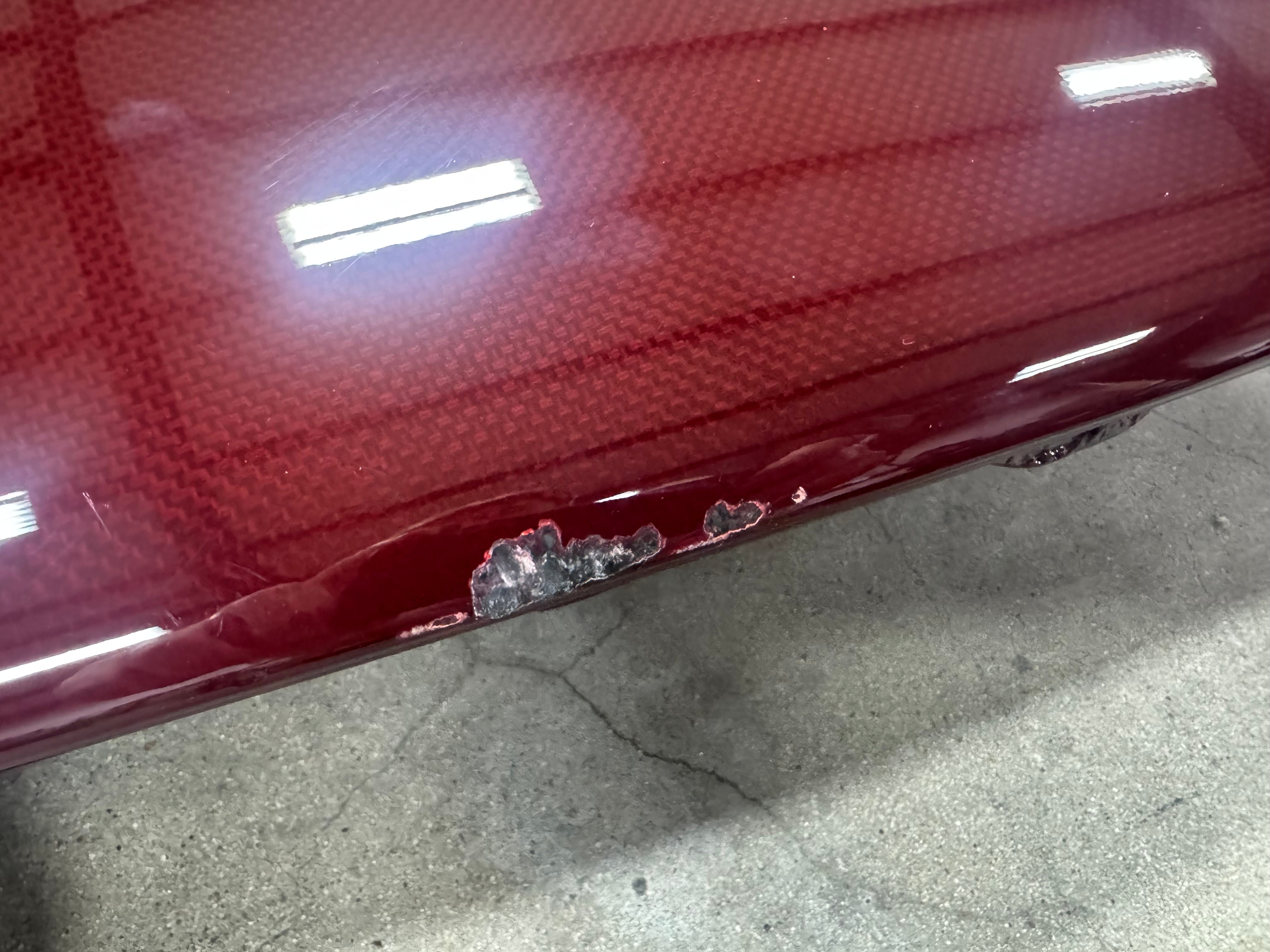 IN STOCK) M-Sports Red Colored Carbon Hood JZX100 Chaser *DAMAGED
