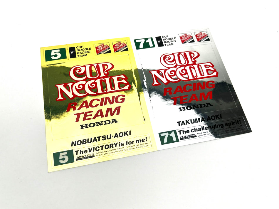 Cup Noodle Racing Team Sticker Sheet