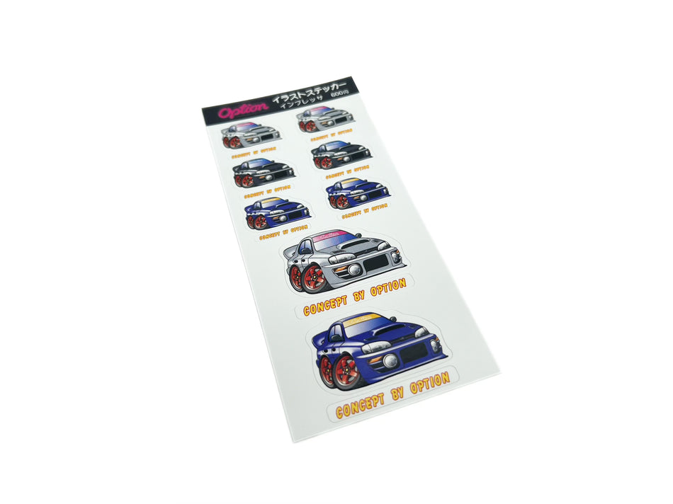 Impreza Option Sticker Sheet