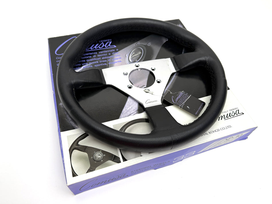 Comusa 330mm Leather Steering Wheel NEW