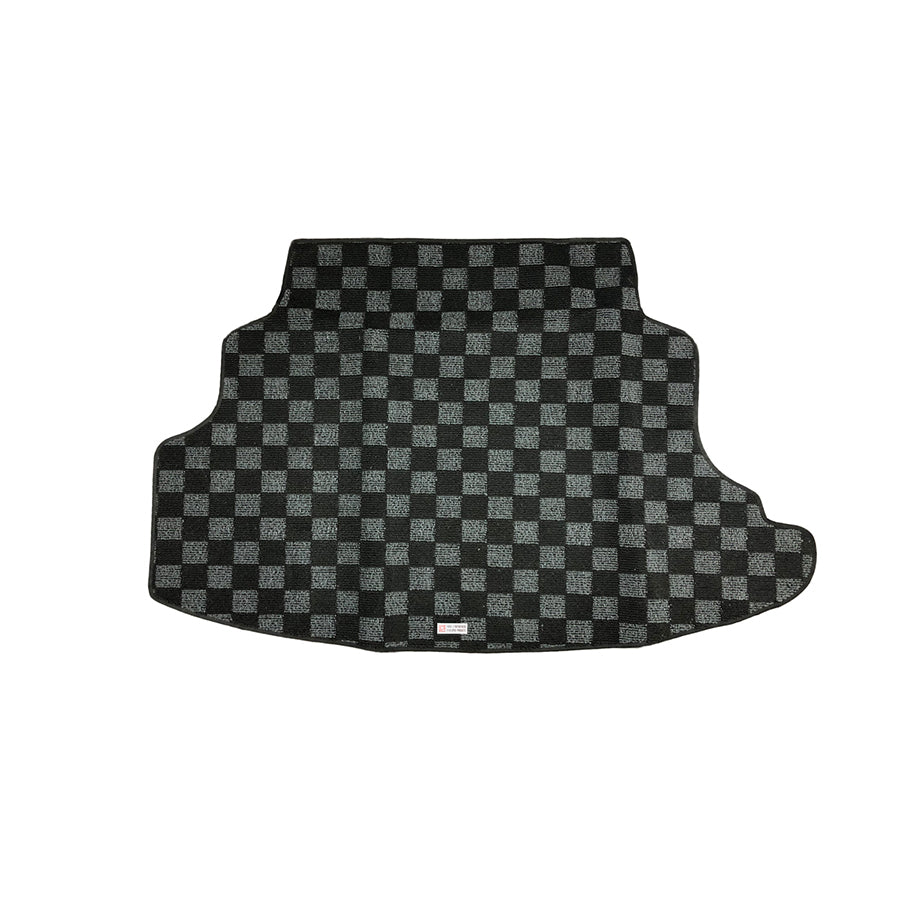 Phase 2 Motortrend - Checkered Race Rear Trunk Mat (Dark Grey) - Nissan 240SX (Coupe) S13 89-94