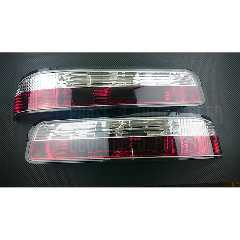 Phase 2 Motortrend - 2 Piece Rear Tail Light Kit (Crystal) - Nissan S13 Coupe 89-94 JDM & USDM