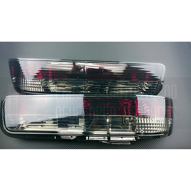 Phase 2 Motortrend - 2 Piece Rear Tail Light Kit (Smoked) - Nissan S13 Coupe 89-94 JDM & USDM