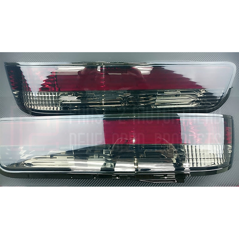 Phase 2 Motortrend - 2 Piece Rear Tail Light Kit (Smoked / LED Version) - Nissan S13 Coupe 89-94 JDM & USDM