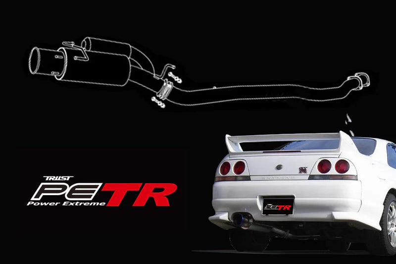 GReddy Power Extreme TR Cat-Back Exhaust for 99-02 Nissan Skyline GT-R R33