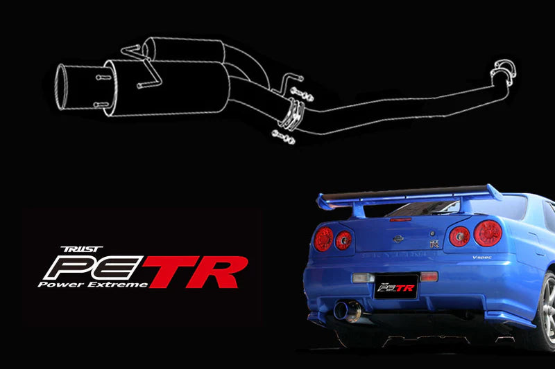 GReddy Power Extreme TR Cat-Back Exhaust for 99-02 Nissan Skyline GT-R R34