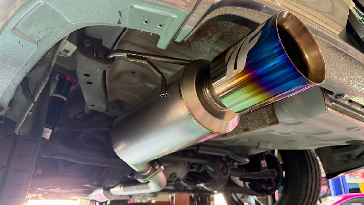 Yashio Factory Super Silent Titanium Muffler - S15 NA (50Φ Main Pipe)