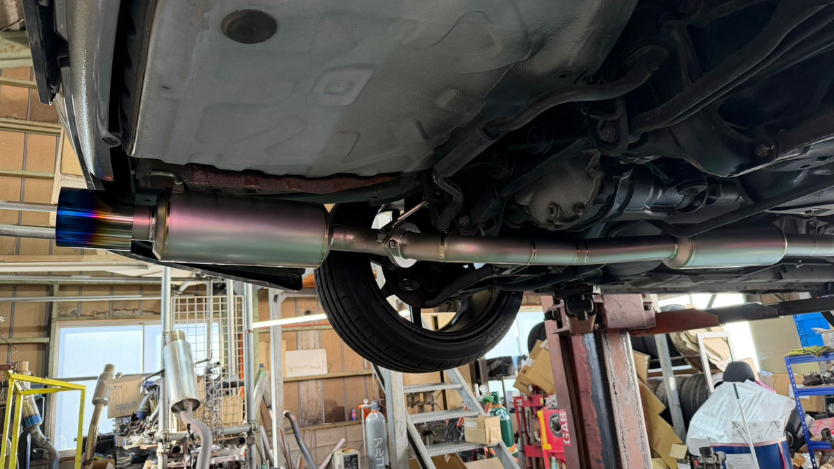 Yashio Factory Super Silent Titanium Muffler - S15 NA (50Φ Main Pipe)